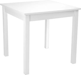 Tavolo fisso in legno con gamba quadrata RISTORANTE misura 80x80 Bianco Frassino