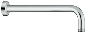 Kit doccia completo con miscelatore York con braccio 35 e soffione 20 inox cromo