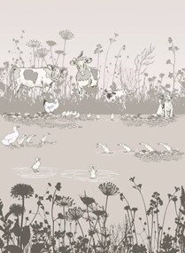 Little Greene Carta da parati Riverside Capers - Cluck