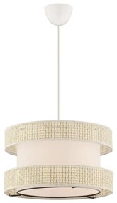 Lampadario a sospensione con cavo HALO 1xE27/60W/230V colore crema