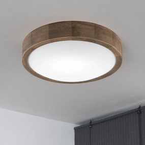 Brilagi-LED RGBW Plafoniera dimmerabile CARVALHO SLIM 1xE27/15W/230V Wi-Fi rovere Ø 27 cm