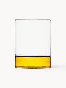 Bicchieri acqua in vetro borosilicato fatti a mano Bamboo Groove 2 pz