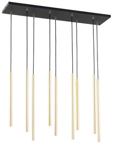Lampada a Sospensione SELTER 9 BLACK WHITE e GOLD