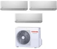 Climatizzatore Condizionatore Toshiba Trial Split Inverter serie SEIYA 7+7+7 RAS-3M18U2AVG-E R-32 Wi-Fi Optional 7000+7000+7000