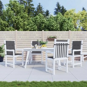 Cuscini Per Sedia 4 Pz Antracite Tessuto Oxford /