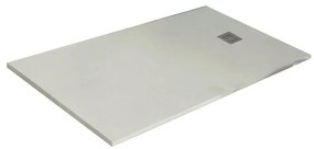 Piatto doccia in resina Strato bianco L 180 x L 70 x H 3.2 cm effetto pietra