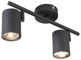 Faretto Smart Nero Orientabile incl. 2 GU10 WiFi - Jeana