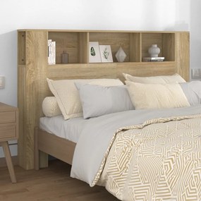 Testiera Con Scomparti Rovere Sonoma 160x18,5x104,5 Cm /