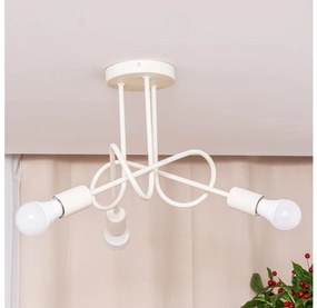 Lampadario a soffitto OXFORD 3xE27/15W/230V crema