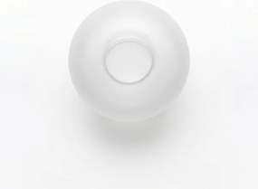 Vetro di ricambio per lampadario E27, diametro 15 cm, bianco opaco