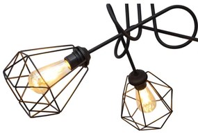 Lampadario da parete KARO 3xE27/15W/230V nero