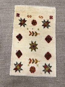 Gabbeh Tappeto persiano 60x40 Beige (Iran) Annodato A Mano