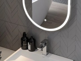 Mexen Bono specchio da bagno retroilluminato 45 x 120 cm, LED 6000K, antiappannamento - 9816-045-120-611-00