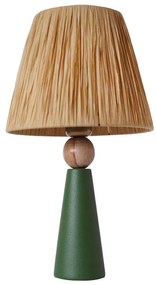 Lampada da tavolo 1xE27/40W/230V marrone/verde