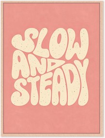 Stampa digitale incorniciata fatta a mano Slow & Steady