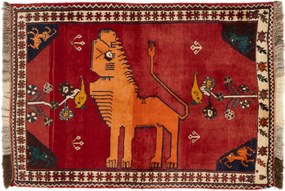 Gabbeh Tappeto 100 x 150 (Iran) Annodato A Mano