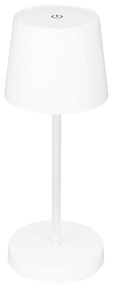 Lampada Da Tavolo Contemporanea Piha Plastica Bianco Led Integrato 2,6W 3000K