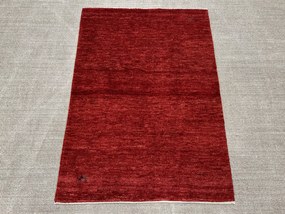 Gabbeh Tappeto 140 x 100 Rosso (Iran) Annodato A Mano