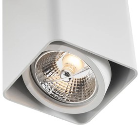 Faretto da superficie di design bianco GU10 70mm orientabile e inclinabile - Vox