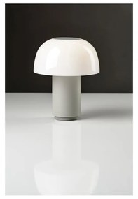 Lampada da tavolo dimmerabile a LED in alluminio grigio (altezza 22 cm) Harvest - Zone