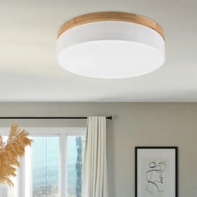 Brilagi - Plafoniera LED BELLADONNA LED/36W/230V Ø 50 cm bianco/rovere