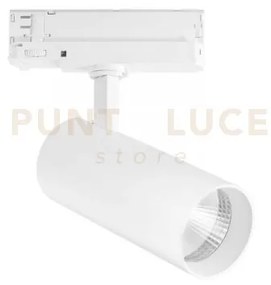 Faro binario plane in alluminio bainco led 30w 4000k 120lm 160x180c...