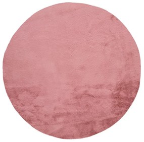 Tappeto rosa , Ø 120 cm Fox Liso - Universal