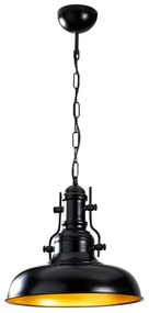Lampadario nero con paralume in metallo ø 32 cm Berceste – Opviq lights
