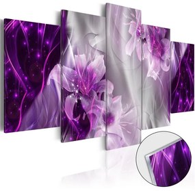 Quadri su vetro acrilico  Purple Utopia [Glass]  Colore Grigio, Dimensioni e Misure 100x50