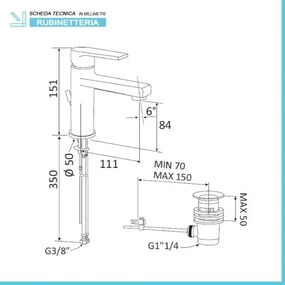 Set miscelatori lavabo bidet e doccia incasso bianco opaco Mariani Artic
