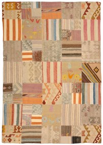 Patchwork Tappeto orientale 240x170 Beige (Pakistan) Annodato A Mano