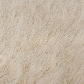 Tappeto in pelliccia sintetica crema 80x150 cm Waffle Faux Fur - Flair Rugs