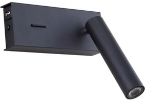 Zambelis H75 - Applique a LED LED/3W/230V USB nero