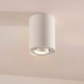 Faretto da soffitto Arcchio Jolina, altezza 13 cm, rotondo, bianco, alluminio