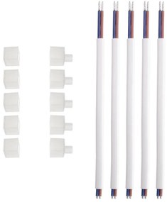 Kit Connettori foro Frontale e Tappi per Neon FLEX 10x10
