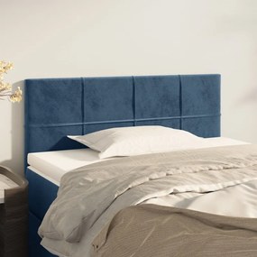 Testiera Blu Scuro 90x5x78/88 Cm İn Tessuto /