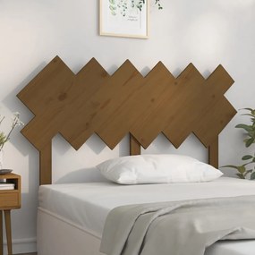 Testiera Per Letto Ambra 132x3x81 Cm İn Legno Massello Di Pino /
