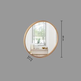 Atmosphera - Specchio da parete LETIZIA diametro 68 cm