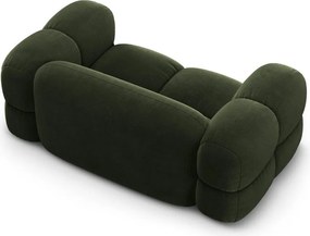 Divano verde con rivestimento in velluto 180 cm Loretto – Cosmopolitan Design