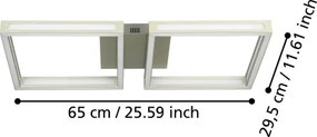 Eglo 99785 - Plafoniera LED ALTAFLOR 2xLED/11,2W/230V cromo opaco