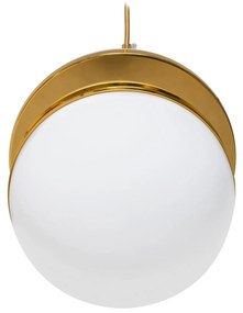 Lampada Da Soffitto Pensile Acrilico Palla Bianco Oro APP481-1CP