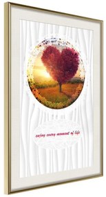 Poster  Heart Tree II  Cornice Quadri Cornice d'oro con passe-partout, Larghezza x Altezza Home decor 20x30