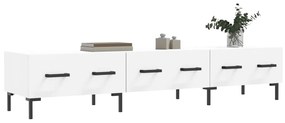 Mobile porta tv bianco 150x36x30 cm in legno multistrato
