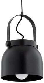 Argon 8281 - Lampadario a sospensione con filo LOGAN 1xE27/15W/230V diametro 20 cm nero