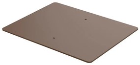 Piastra di fissaggio L 40 x P 45 cm in acciaio marrone