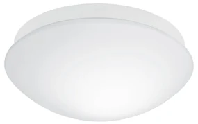 Plafoniera Contemporanea Bari-M Policarbonato Bianco 1 Luce E27