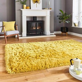 Tappeto giallo senape , 80 x 150 cm Polar - Think Rugs