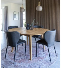 Sedie da pranzo grigio scuro in set di 4 Pisa - House Nordic