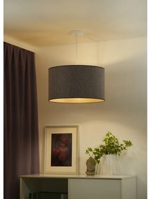 Duolla - Lampadario a sospensione con filo ROLLER ECO RECYCLING 1xE27/15W/230V diametro 45 cm marrone