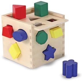 Trade Shop - Costruzioni In Legno Cubo 15x15 Forme Insegnare Forme Gioco Didattici Educativo
